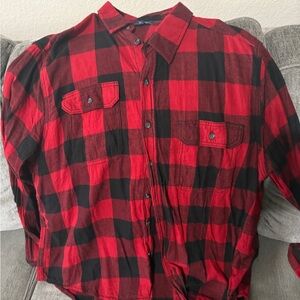George Red and Black Checkered Shirt